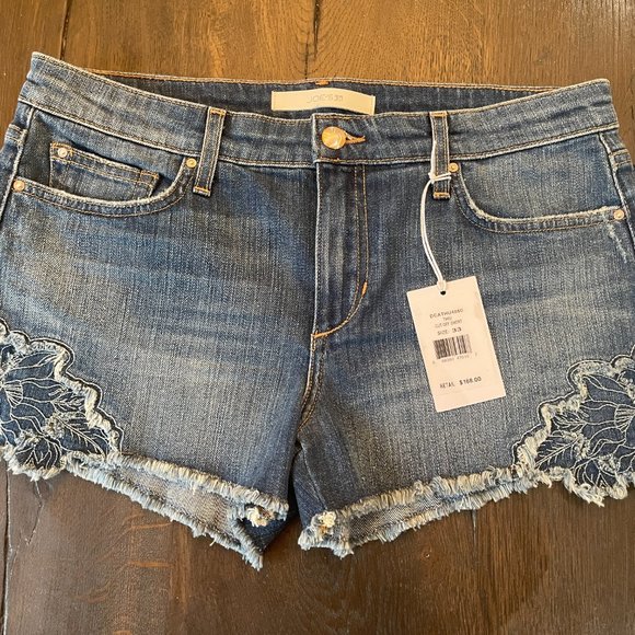 BRAND NEW Blue Distressed Denim Shorts - Picture 11 of 13